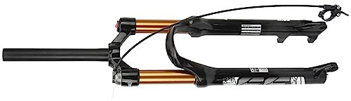 SPYMINNPOO Fahrrad Vorderradgabel, 120 Mm Hub, Fahrrad Luftgabel 26 Zoll Remote Lockout Federgabel für MTB Mountainbike