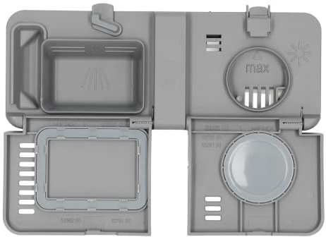 Dosierkombination gorenje 700203 für Geschirrspüler | Spülmaschine, Geschirrspülmaschine, Dosiereinheit, Spülmittelkammer, Klarspülerbehälter, Deckel, Verschlussklappe