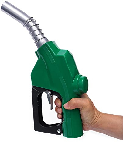 Pistola de combustible automática de 120 l/min, boquilla de combustible con 3 velocidades ajustables, boquilla diésel con apagado automático para diésel, gasolina y queroseno