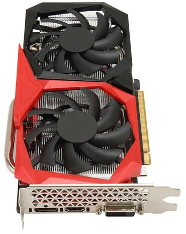 Cuifati 6 GB GDDR6 192-Bit-Gaming-Grafikkarte, RTX 2060, 1365 MHz GPU, 14000 MHz Speichertakt, Dual-Lüfter mit 8-Pin-Stromschnittstelle, PCI Express 3.0 X16