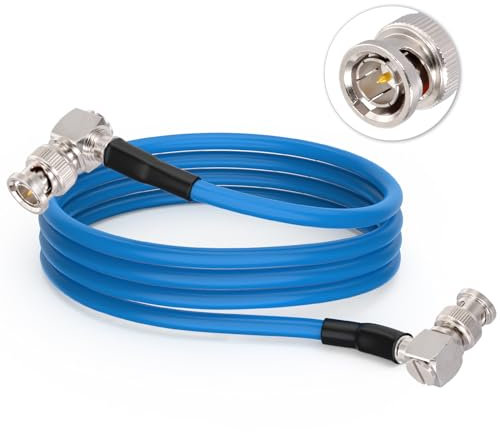 Superbat Cavo BNC 1m 3G/6G/12G SDI Belden 1694A 75Ohm Maschio a Maschio per Telecamere e Attrezzature Video, Supporta HD-SDI/3G-SDI/4K/8K, Precisione (1 Pezzo)