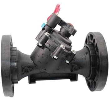 electroválvula de riego Válvula de Control de flujo de jardín de riego de baja presión, 4 pulgadas, 24vdc, 220vac, 24vac, Material de nailon, conexión de brida de 10bar ( Size : 4 , Color : BSP_24VDC