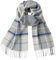 CALVIN & OLIVIA Ultraweicher Winterschal mit Kaschmir-Gefühl, warm, lang, Unisex, Winterschal, perfektes Urlaubsgeschenk für Damen und Herren, Erstaunliches cremefarbenes hellblaues Karomust, Standard
