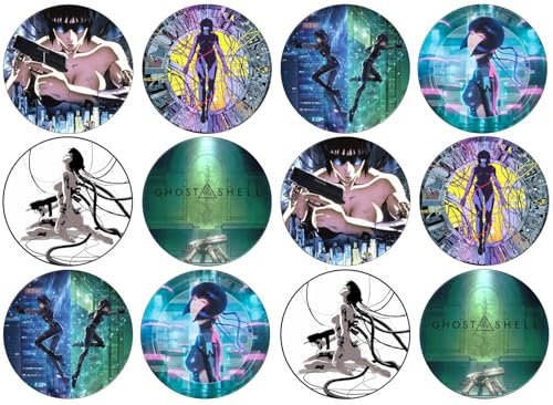 24 Japanese Anime Theme Edible Wafer Cup Cake Toppers (Ghost In The Shell)