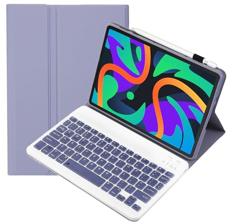 leleyo Custodia tastiera per tablet Lenovo Tab M11 da 11 pollici cover magnetica intelligente con tastiera bluetooth wireless rimovibile per Tab M11 2024 (Viola)