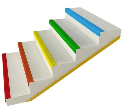 AYHARYLH Treppenkantenprofil Treppenprofil L-Form,Vinyl-Anti-Rutsch-Treppenkante,Eckenschutz PVC Kunststoff Eckenschutz,für Den Außen- Und Innenbereich (Color : Blauw, Size : 5 * 2.5cm*L1m)