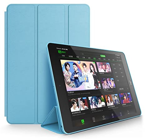 SSLQYLEE Para iPad Mini 6 Case 2021 Magnetic Trifold Stand for iPad Mini 6th Generation Case 8.3 Inch Smart Cover (Color: Azul Claro)