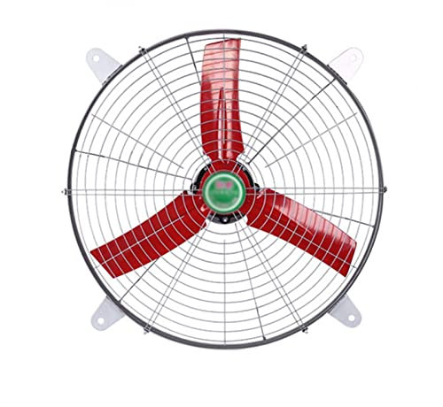 Bathroom Extractor Fan Industrial Grade Exhaust Fan Direct Drive Exhaust Fan, Guard Mounted, Single Phase, High Velocity Drum Fan for Garage, Shop, Patio, Barn Use Kitchen Exhaust Fan ( Size : 24INCH