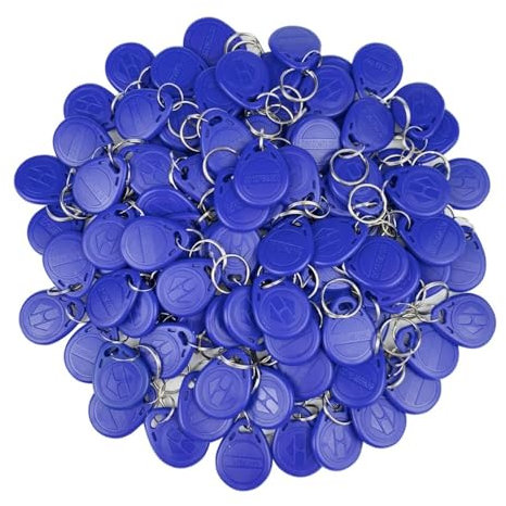 WEELIAO RFID-Näherungsschlüssel, 125 kHz, ID-Karte, Token, Etikett, Tastatur für Zugangskontrolle und Türeingang, Sicherheitsschlosssystem, Nur-Lese, Blau, Großhandel (100)