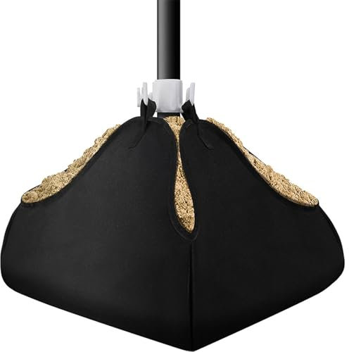 Sac de lestage pour parasol de plage, sac de sable à remplir, sac de poids carré pour base de parapluie, sac de poids réglable sur les 4 côtés, sac de sable pour parasol compatible avec n'importe quel