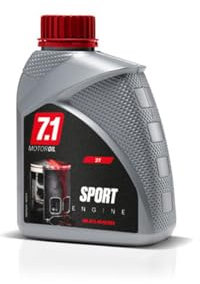 MALOSSI 76 8231B Olio Motore 7.1 2T SPORT ENGINE 1L per Miscelatore Separato, Compatibile con Suzuki, Honda, Yamaha, Piaggio, Italjet, Kymco, Benelli
