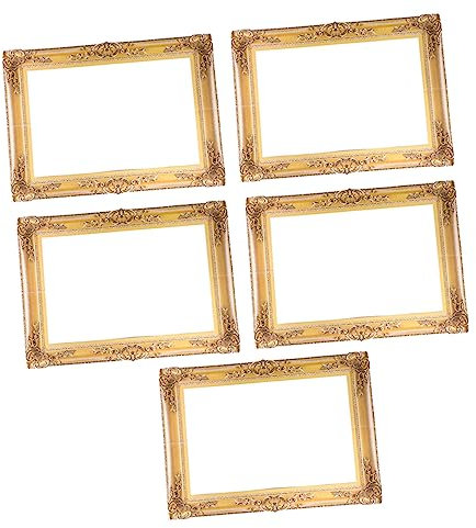 MAGICLULU Elegante Fotorahmen-requisiten 5 Stück Goldener Papierrahmen Für Fotografie-events