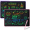 Damcyer Tavoletta Grafica LCD Scrittura 15 Pollici-2 Pezzi,LCD Tavoletta Grafica Bambini con Schermo Colorato,Taccuino Cancellabile con Adesivi Animali,per Ragazzi e Ragazze di età 3 4 5 6,Rosa+Viola