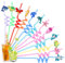 Lot de 12 pailles pour enfants, réutilisables, motifs d'animaux marins, pailles colorées en plastique, pour décoration de fête d'anniversaire d'enfant, motifs d'animaux marins (animaux marins - 12