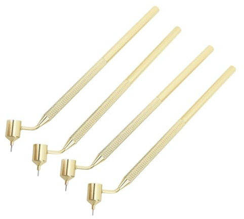 4PCS Fluid Writer Stift, 0,5 mm 0,7 mm Feine Line Malerei Stift Flüssigkeitsschreiber Farbe Applikator Pen schräg Lack Stift zur Reparatur