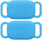 Dog Collar Holder for Tile Pro 2024/2022 Bluetooth Tracker, Anti Lost Waterproof Silicone Soft Case Secure Protective Cover Finder for Keys, Bags, Cat Dog Collar Tag, 2 Pack (Blue)