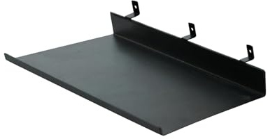 XQZMD Wandorganizer für Akustikpaneele, Metall Schwebende Wandregale für Wandorganizer, DIY Wandregal für Küche, Büro, mehr, Montage ohne Bohren (Schwarz A,40×15cm)