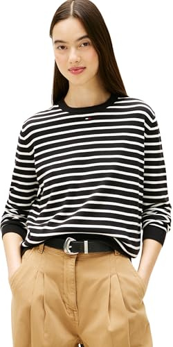 Tommy Jeans Damen Pullover Essential Crew aus Baumwolle