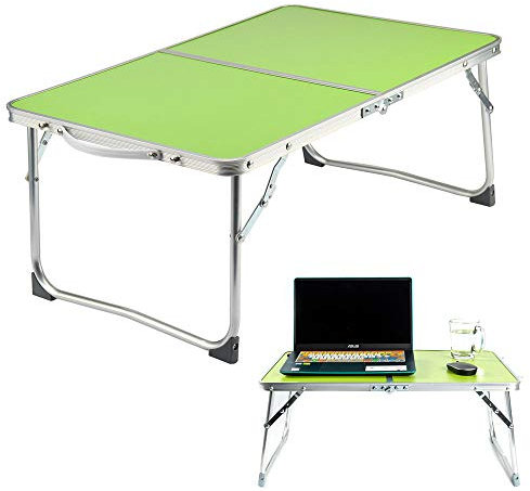 Exquisiter Klapptisch, faltbarer Laptop-Tischständer, tragbarer Schreibtisch zum Schreiben, Lernen, Essen, Frühstücken, Betttablett für Studentenwohnheim, ideal zum Ansehen von Filmen auf dem Bett/Sof
