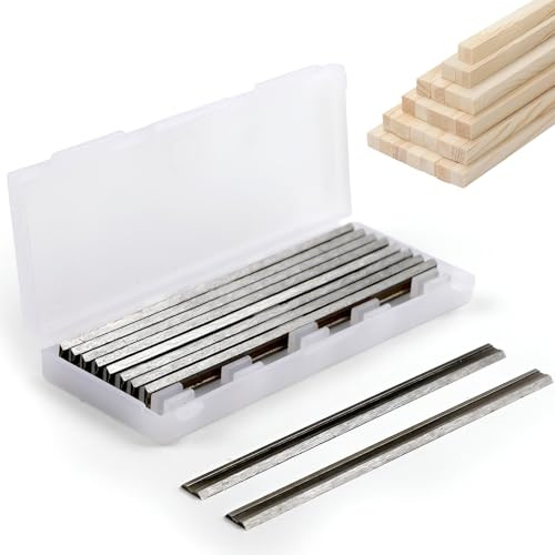 10 pezzi, lame per pialla 82 mm, 82 x 5,5 x 1,2 mm, lama Hss elettrico, lama di ricambio professionale per macchine per la lavorazione del legno, taglio Maklta, Bosch