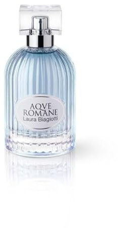 Laura Biagiotti – Aqve Romane Rubus Maris Eau de Toilette 100 ml – Profumo Donna – Fragranza Floreale, Ambrata e Marina – Note Delicate e Acquatiche – Iconico Flacone Ispirato ai Templi Romani