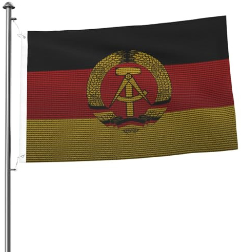 Strickeffekt Der Flagge Ostdeutschlands Perfekte Farbflagge Lustige Fahne Décor Für Porch Innen Bauernhof 90X150Cm