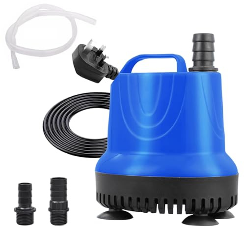 2800L/H High Flow 45W Submersible Water Pump - Ultra Quiet, 3 Adjustable Outlets for Aquarium, Pond, Fountain, Hydroponics & Water Circulation