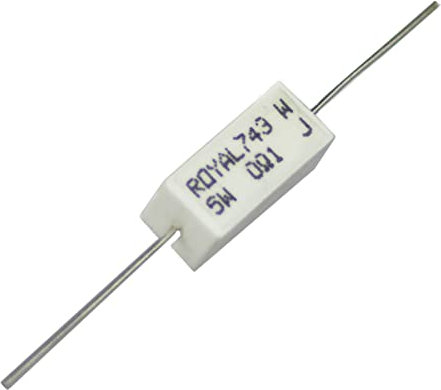 100 Ohm | 5 Watt | 5% | Zementwiderstand Widerstand 5W Zement Widerstände Keramik Hochlast Draht