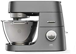 Kenwood Chef Titanium Küchenmaschine, 1500 W, 4,6 l, Silber, drehbar, Edelstahl, Aluminium, 1500 W