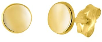 Lucardi - Damen Ohrstecker - Rechteckig - Schmuck - Geschenk Gold