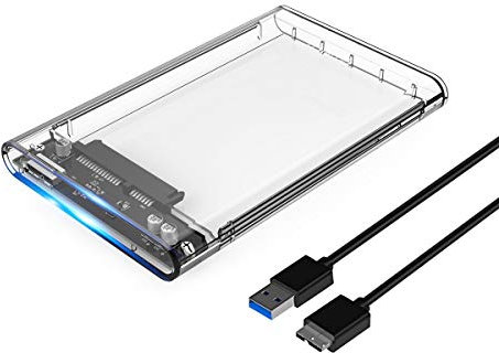 ORICO 2.5 Inch External Hard Drive Enclosure USB 3.0 Transparent Case SATA Reader for 9.5mm & 7mm 2.5 SSD and HDD