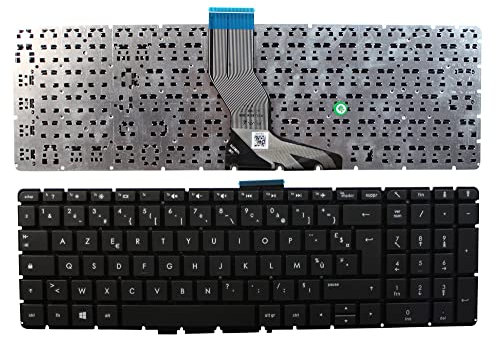 Keyboards4Laptops Francés Negro Teclado de Repuesto para Ordenador portátil Compatible con HP Pavilion 15-ab056no
