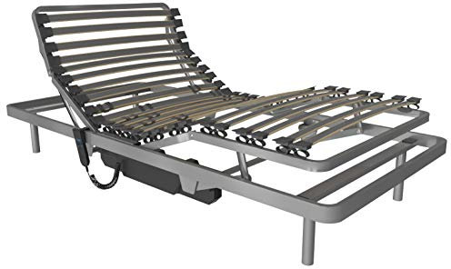 LA WEB DEL COLCHON Cama Articulada eléctrica Visual 90 x 190 cms. Somier Reforzado con Mando a Distancia por Cable Uso geriátrico y doméstico Se suministra Totalmente montada