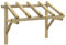 vidaXL Pérgola Puerta Aire Libre Sombrilla Jardín Parasol Playa Paraguas Pabellón Eventos Exterior Gazebo Tienda Madera Maciza de Pino