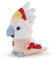 Trudi 52195 Sweet Collection Kleiner Papagei ca. 11 cm, Größe XXS, Stofftier mit weichen Materialien und liebevollen Details, Plüschtier waschbar, Kuscheltier für Kinder & Babys, Bunt