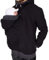 amropi Känguru Hoodie Babytrage Männer Pullover Winter Warme Babytrage Mantel Schwarz,L