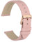 WOCCI 20mm Elegante Cinturino per Orologio con Fibbia Oro Rosa (Rosa Claro)