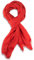 fashionchimp BASIC-Schal für Damen mit weichem Fransensaum, Tuch in leichter Qualität mit Baumwolle, einfarbig (Rot)