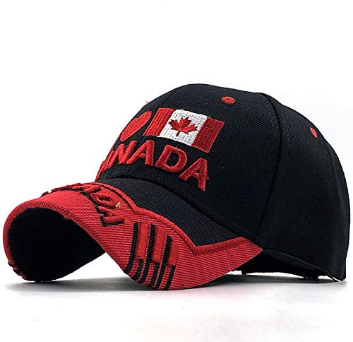 Eicimikto Kanada Flagge Männer Angeln Baseball Cap of Canada Hut Herren Knochen Verstellbar Baseball Hut Hysteresenhut Verstellbar 02