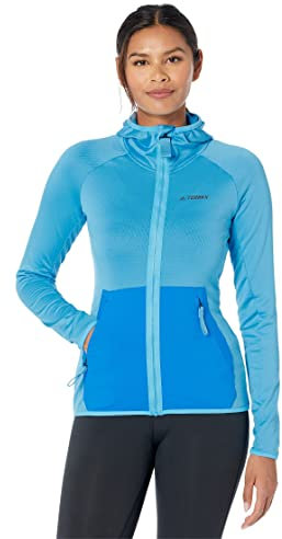 adidas Damen Terrex Tech Fleece Light Hooded Hiking Jacket