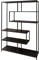 Riess Ambiente Industrial Bücherregal Slim LINE 185cm Esche schwarz sechs Regalböden Standregal Wohnzimmerregal Regal