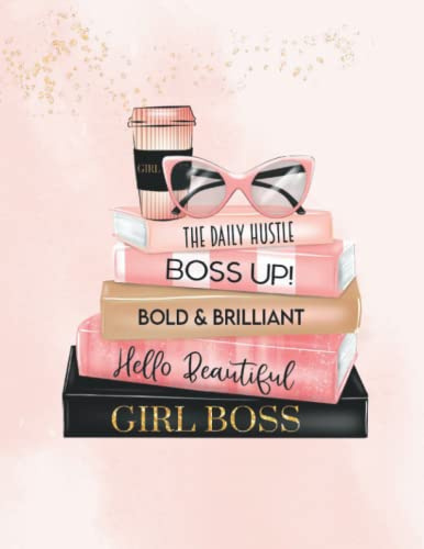 Girl Boss Lady Notebook Journal 120 Inspirational Quotes including 14 Pink Box Motivational Pages XL 8.5x11: Lady Girl Boss Motivational Journal ... to Write Inspiring Thoughts, Ideas and Notes