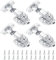 4 Pack Full Overlay Cabinet Door Hinges,110 Degree Concealed Kitchen Cabinet Hinges,Wardrobe Door Hinges,Soft Close Cupboard Hinges for Cabinet Cupboard Wardrobe Folded Door with Screws-35mm