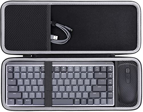 co2CREA Keyboard and Mouse Combo Travel Case for Logitech MX Mechanical Mini Wireless Illuminated Keyboard and Anywhere 3 Compact Mouse,Case only