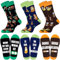 Belloxis Faultier Socken Herren 43-46 Baumwollsocken Faultier Geschenke für Männer Lustige Bunt Witzige Socken