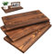 3 Pcs Feuilles de Bois Plaque Bois Brut Panneaux de copeaux de bois blancs pour pendentifs muraux de Paulownia carbonisé épais bricolage décoration de la maison 29x15x1,5 cm