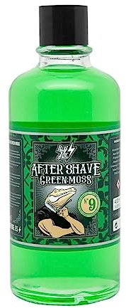 HEY JOE! After Shave Nº 9 Green Moss | Frische und Mentholhaltige Aftershave Lotion zur Erfrischung und Straffung der Haut nach der Rasur - Rasierwasser 400 ml