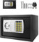Medium Tresor mit 2 Schlüsseln, Büro Digitaler Elektronischer Tresor, Hohe Sicherheit, Schwarzer Sicherheitssafe mit Digitalem Tastenfeld, 31 x 20 x 20cm (8.5L)
