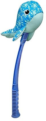 HUNTER Hundespielzeug Splash FLINGERZ Wal, schwimmfähiges Neopren, mit Schleuderstab kombinierbar, ideal für Strand & Wasser, gut sichtbar, waschbar bei 30 °C, Größe: 18 cm