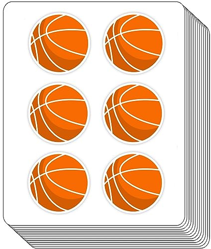Basketballplaner-Aufkleber, Kalender, Bastelaufkleber für Scrapbook-Aufkleber, Bastelaufkleber, Zeitschriftenaufkleber, DIY-Aufkleber für Kinder (2,5 cm, 200 Stück)